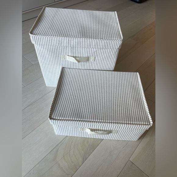 Container Store Fabric Storage Box Farmhouse color - Big - Picture 2 of 4